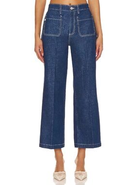 AG Kassie Wide-Leg Patch Pocket Jeans NWT
